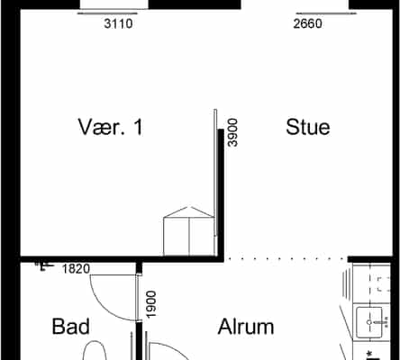 apartment Ungdomsbolig i Aabenraa