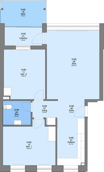 Fin lejlighed på 94 m2 - Finsensvej, Brønderslev - 3