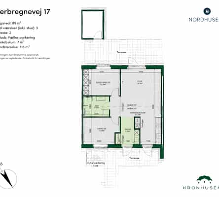 townhouse Lyst og funktionelt rækkehus i Slukefter, Odense NV