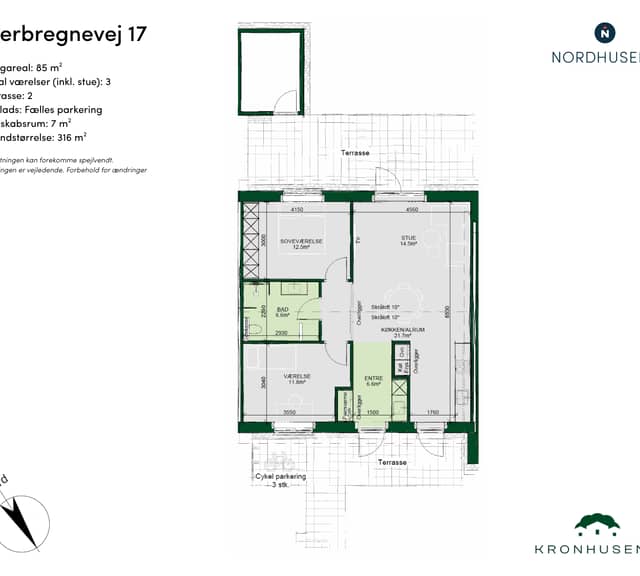 townhouse Moderne rækkehus på 85 m² i Korup