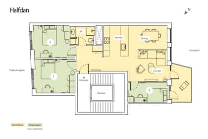 Visual presentation of the listing