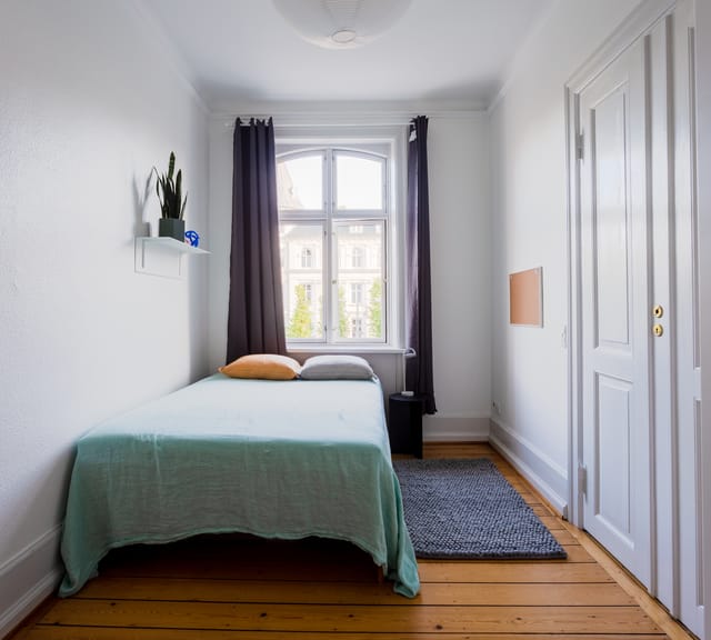 room Lyse enkeltværelser i charmerende Frederiksberg