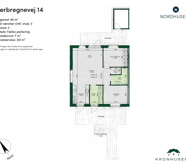 townhouse Moderne rækkehuse med have i Korup, Odense NV
