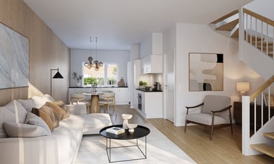 Lys 3-værelses lejlighed på 1. sal, 85 m² - Æbleløkken, Rønne - 1