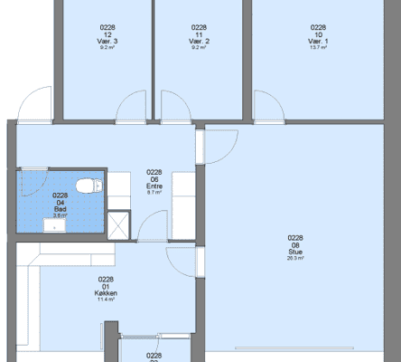 apartment Rummelig 4-værelses familiebolig ledig 15-06-2026