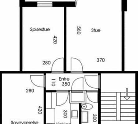 apartment Renoveret lejlighed med nyt badeværelse