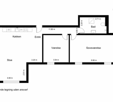 apartment Indbydende lejebolig på 131 m²