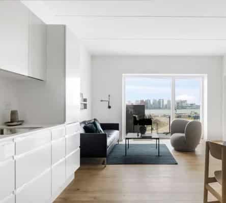 apartment Bright 3-room apartment with sunny balcony and fjord view