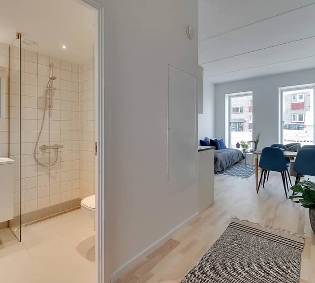 apartment Lys 1-værelses lejlighed på Amager med fransk altan