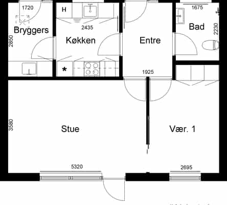 townhouse Lovely terraced house with 2 rooms