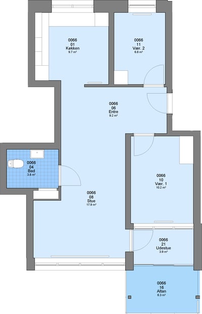 Fin lejlighed på 86 m2 - Thorvaldsensvej, Brønderslev - 3