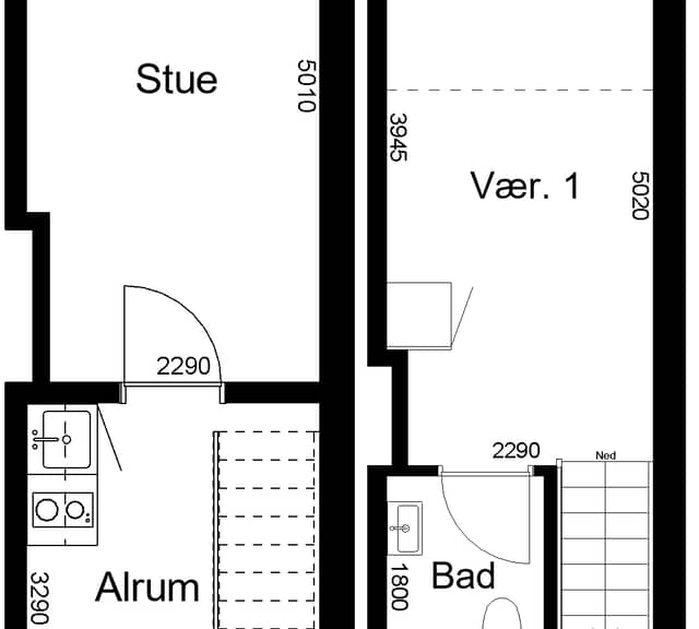 apartment Ungdomsbolig i Aabenraa