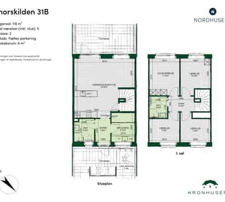 townhouse Rækkehus 5 vær. på 122 m² i Ringsted