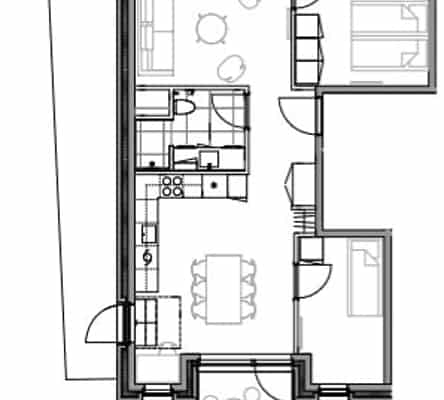 apartment Lys 3-værelses med privat tagterrasse i Valby