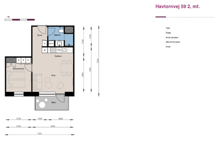Visual presentation of the listing