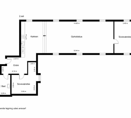 apartment Indbydende lejlighed på 170 m²
