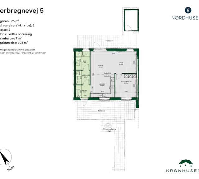 townhouse Moderne 2-værelses rækkehus med have i Odense NV