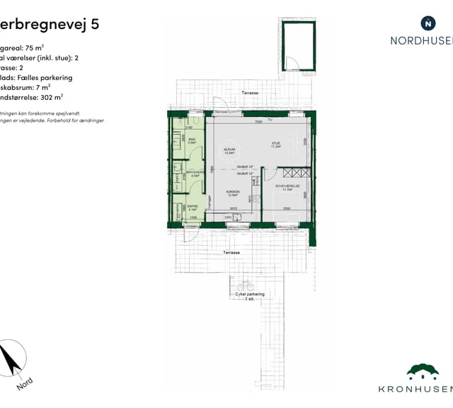 townhouse Modern two-room terraced house with garden in Odense NV