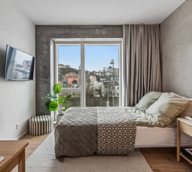 apartment Hyggeligt 28 m² studie i socialt fællesskab