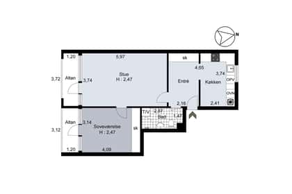 Visual presentation of the listing