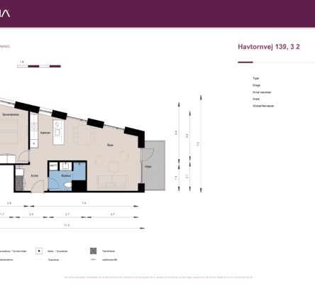 apartment Moderne 2-værelses lejlighed 69 m², Hedehusene