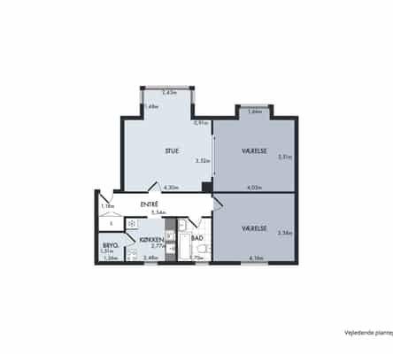 apartment Bright 3-room shared apartment at the beginning of Vestbyen