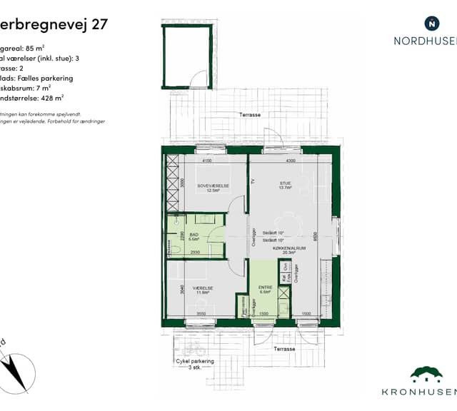 townhouse Moderne rækkehus på 85 m² i Korup