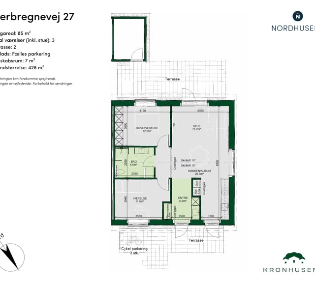 townhouse Moderne rækkehus på 85 m² i Korup