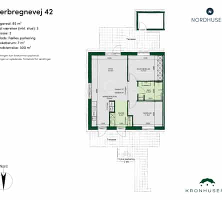 townhouse Lyst og funktionelt rækkehus i Slukefter, Odense NV