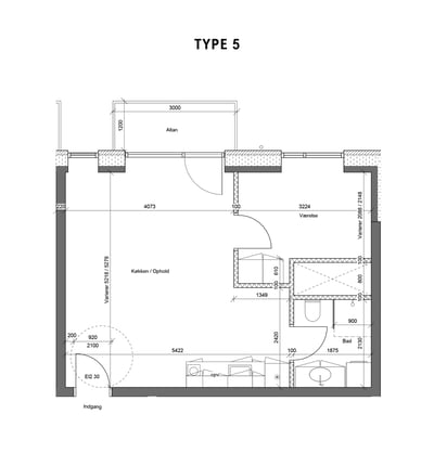 Bright and modern 2-room apartment of 54 m² near Risskov - Bytoften, Risskov - 3