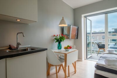 Møbleret studio med privat terrasse - Tornhøjvej, Aalborg Øst - 1