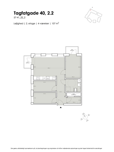 Lys og moderne 4-værelses lejlighed i Travbyen - Tagfatgade, Billund - 3