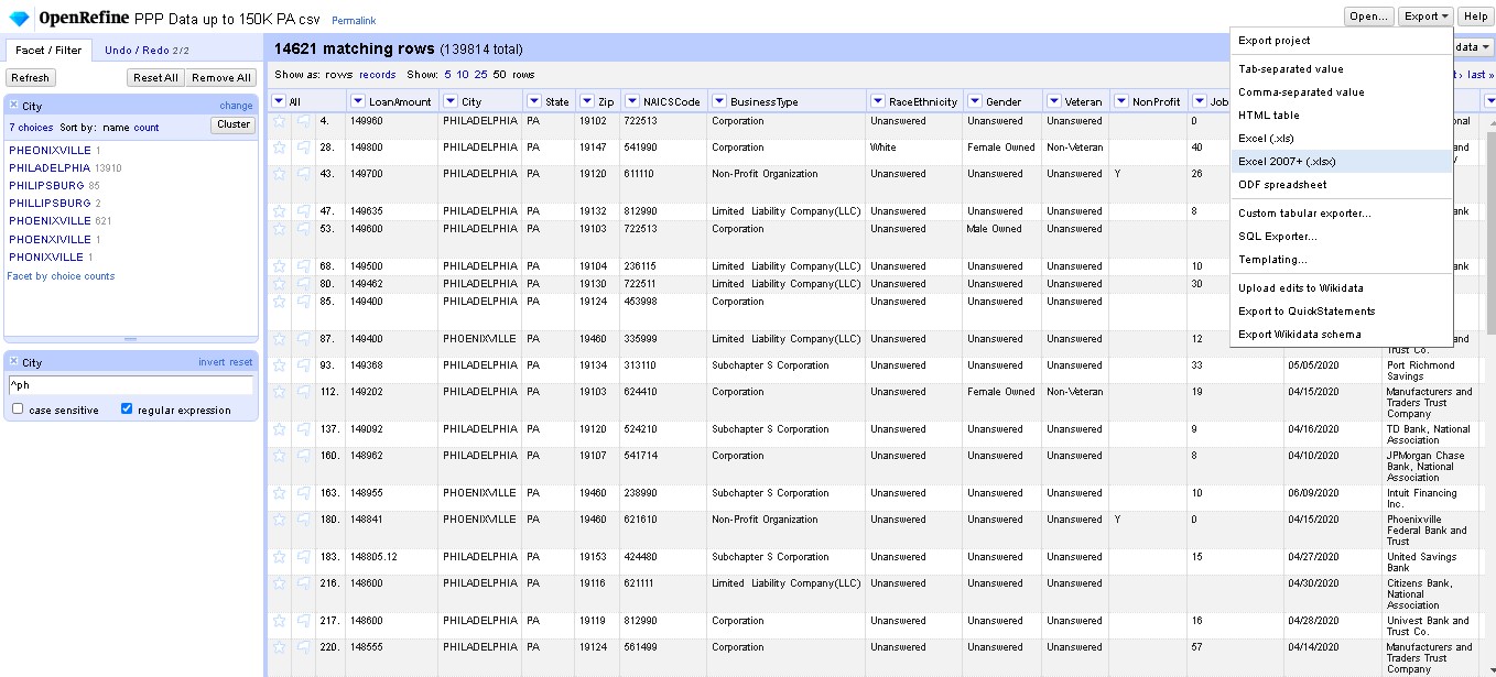 TechDogs-“Tool 3: OpenRefine” - “A Screenshot Of OpenRefine Dashboard”