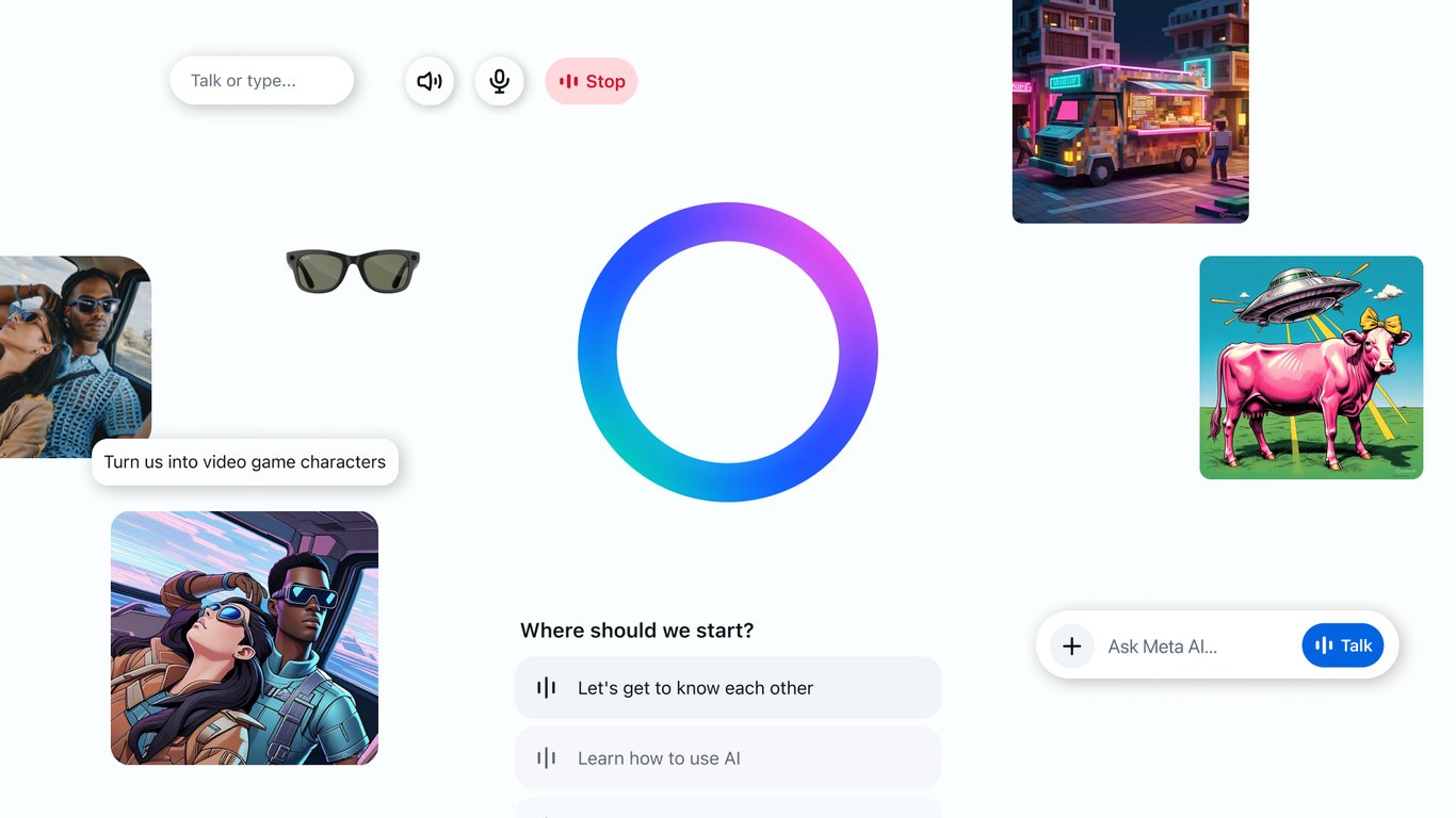 TechDogs-"An Image Showing Features Available In The Meta AI App"