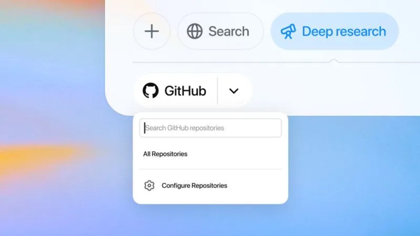 TechDogs-"GitHub Integration Option In ChatGPT’s Deep Research Tool Interface"