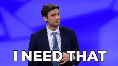 TechDogs-"Must-Have Features In An HR Software System For 2025"-"A Gif With A Man With Text - I Need That."