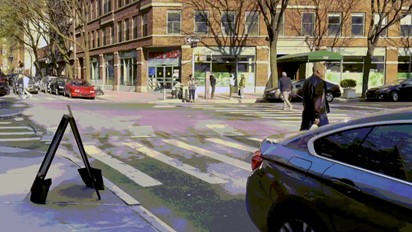 TechDogs-"Smart Navigation"-"A Image Showing Google Android XR Smart Glasses’ Smart Navigation Feature