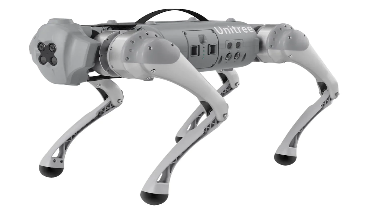 TechDogs-"An Image Showing Unitree Go1 Robot Dog"