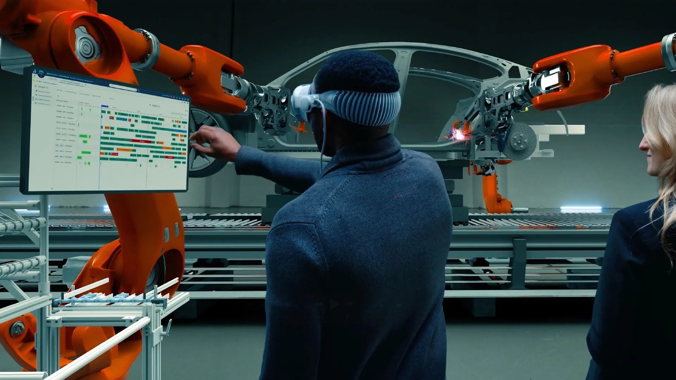 TechDogs-"An Image Depicting The Use Of Dassault Systèmes' 3DEXPERIENCE Platform On Apple's Vision Pro Headset"