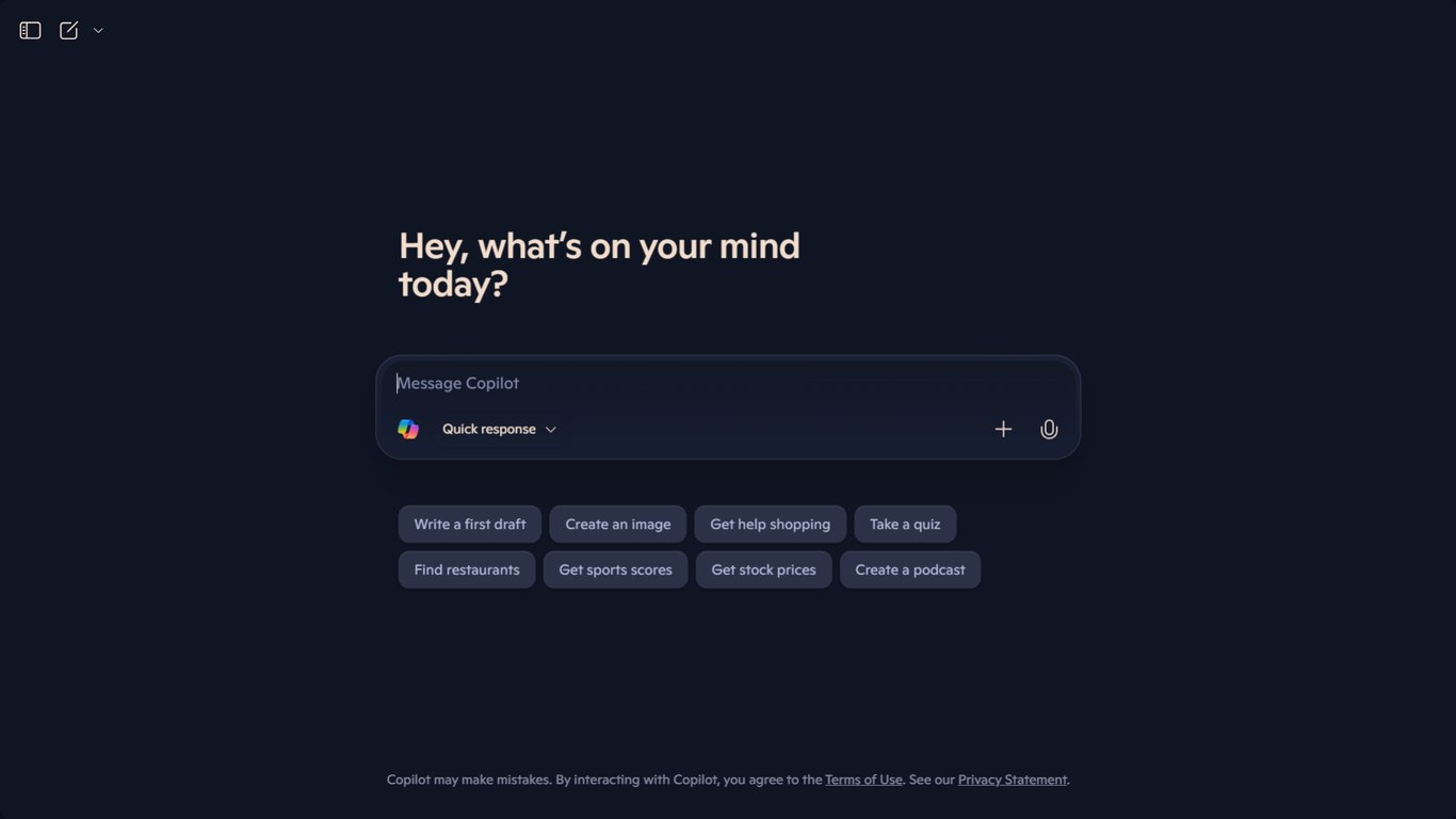 TechDogs-"A Screenshot Of The Microsoft Copilot Interface"