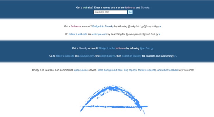 TechDogs-"What Did Bridgy Fed Announce?"-"A Screengrab Of Bridgy Fed's Webpage"