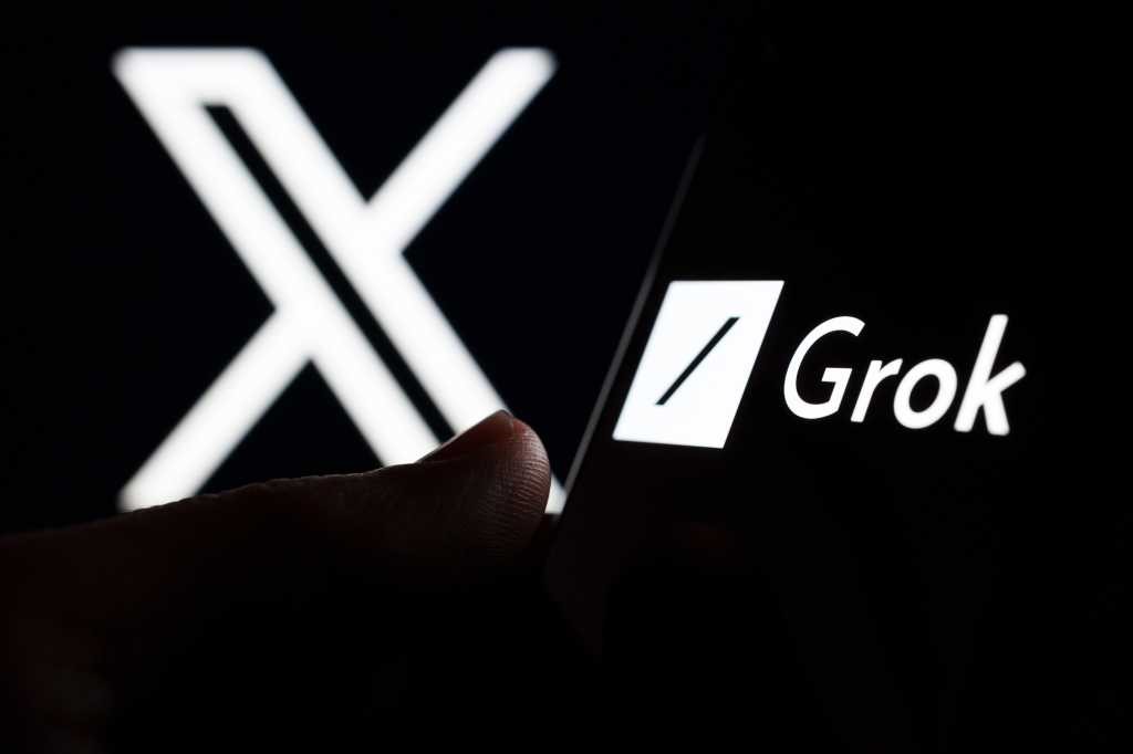 TechDogs-"Telegram's Strategic AI Alliance With xAI And Grok"-"An Image Showing Grok On Mobile And X Platform In The Backround"