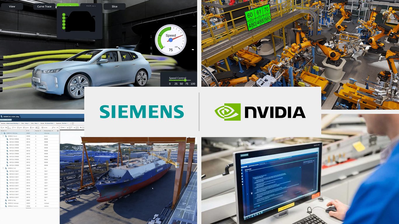 TechDogs-"An Image Showing Siemens & NVIDIA Partnership"