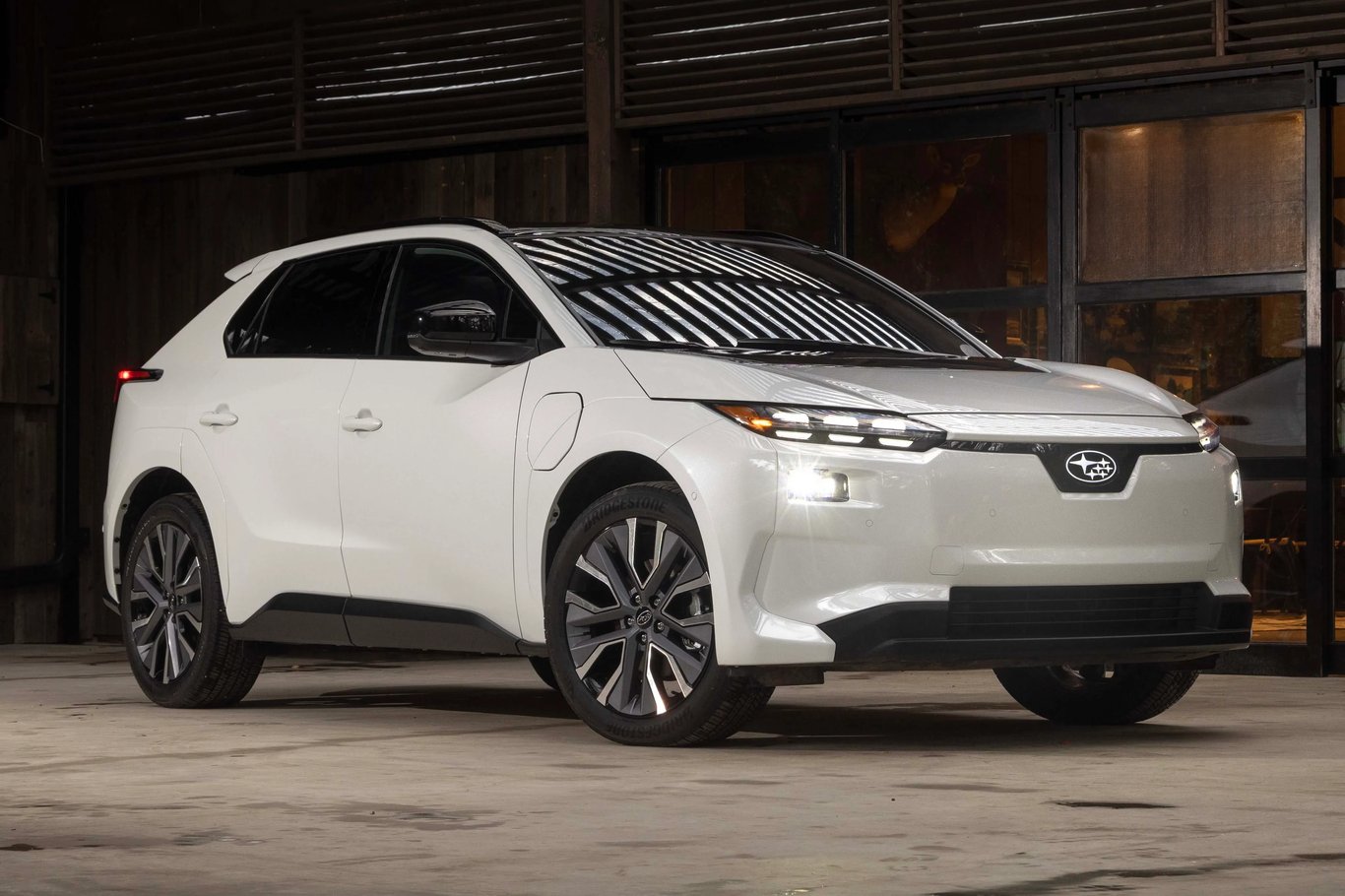 TechDogs-"An Image Showing 2026 Subaru Solterra Electric SUV"