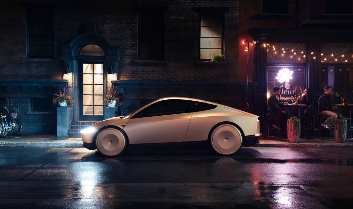 TechDogs-"An Image Of A Tesla Robotaxi/Cybercab"