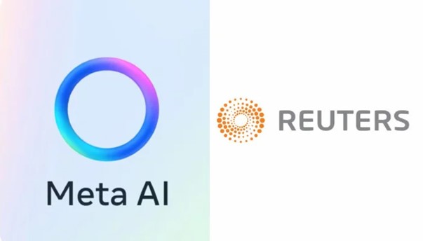 TechDogs-"What Is Meta’s New AI Search Engine About?"-"An Image Showing Meta AI And Reuters Logos"