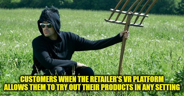 TechDogs-"Trend 2: Augment Reality And Virtual Reality Will Deliver Immersive Experiences"-"A Meme Showing How Useful AR/VR Technology Can Be"