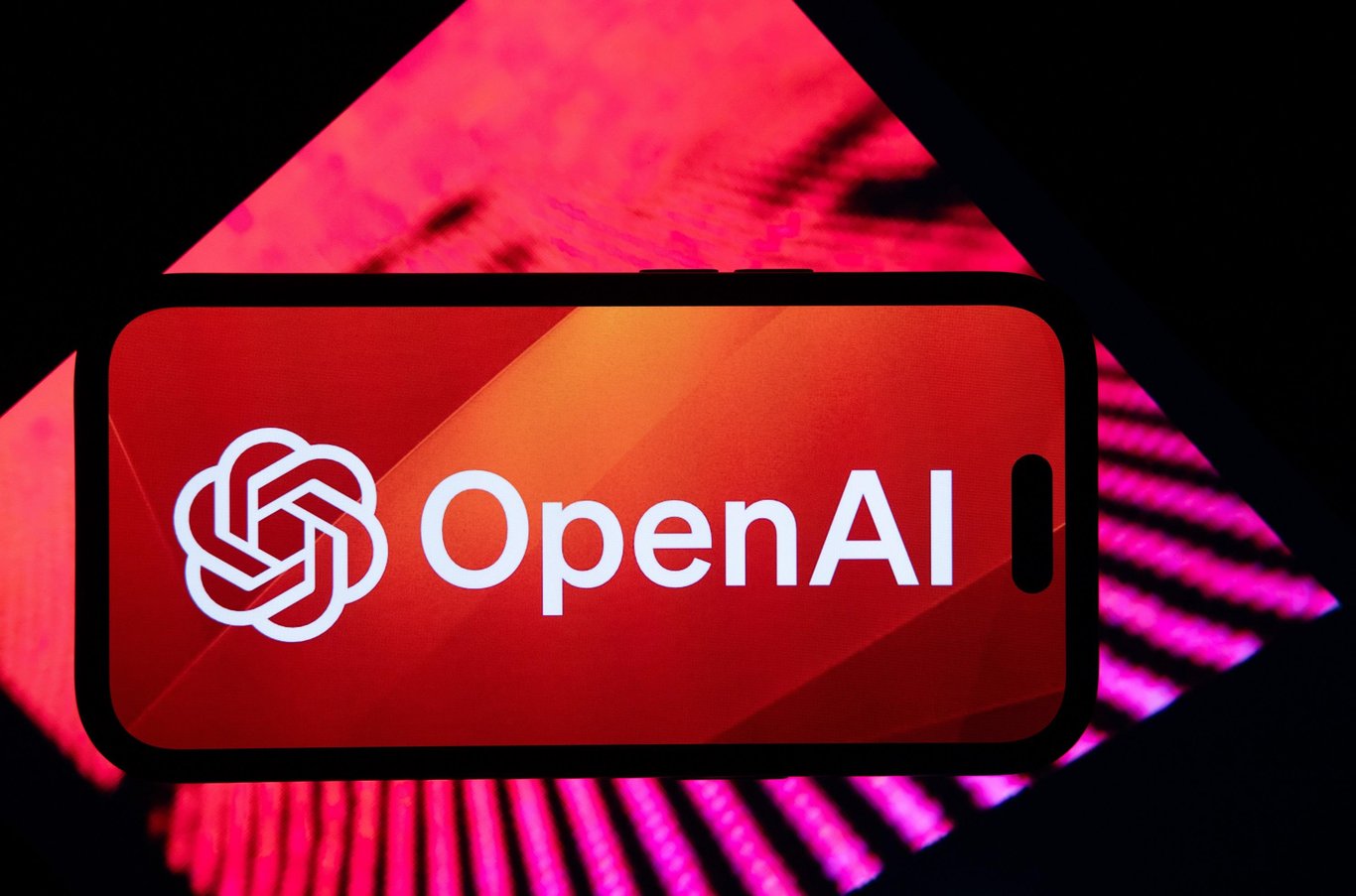 TechDogs-"An Image Of OpenAI's Logo On A Phone"