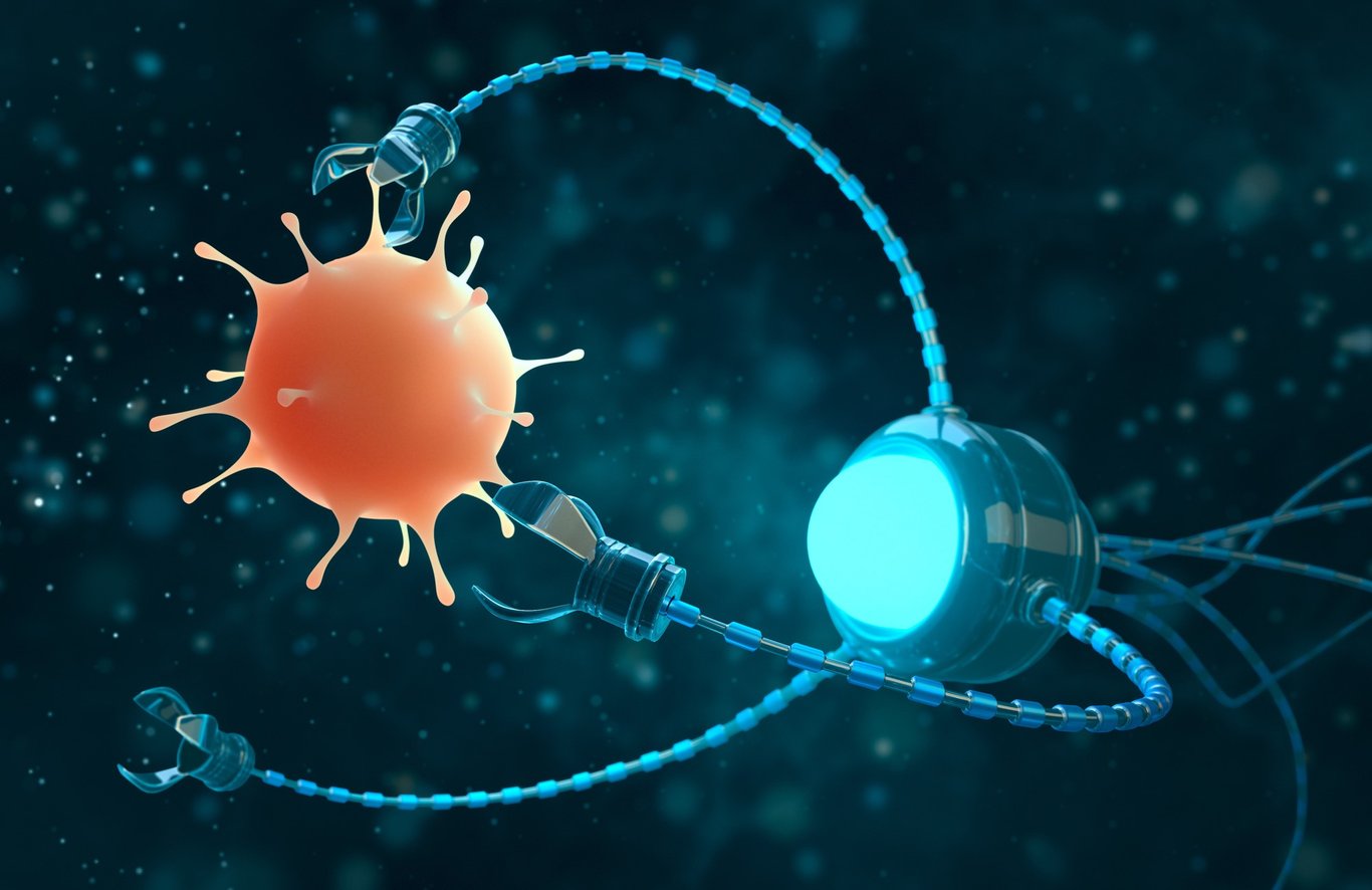 TechDogs-"What Are The Top Applications Of Nanobots And Microbots?"-"An Image Depicting Microbots Being Used"
