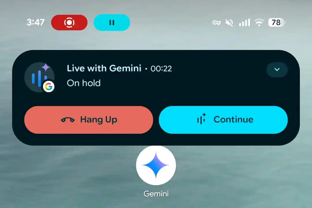 TechDogs-"An Image Showing Android 16 QPR1 Beta 2 New Update For Ongoing Calls With Status Bar Chip"